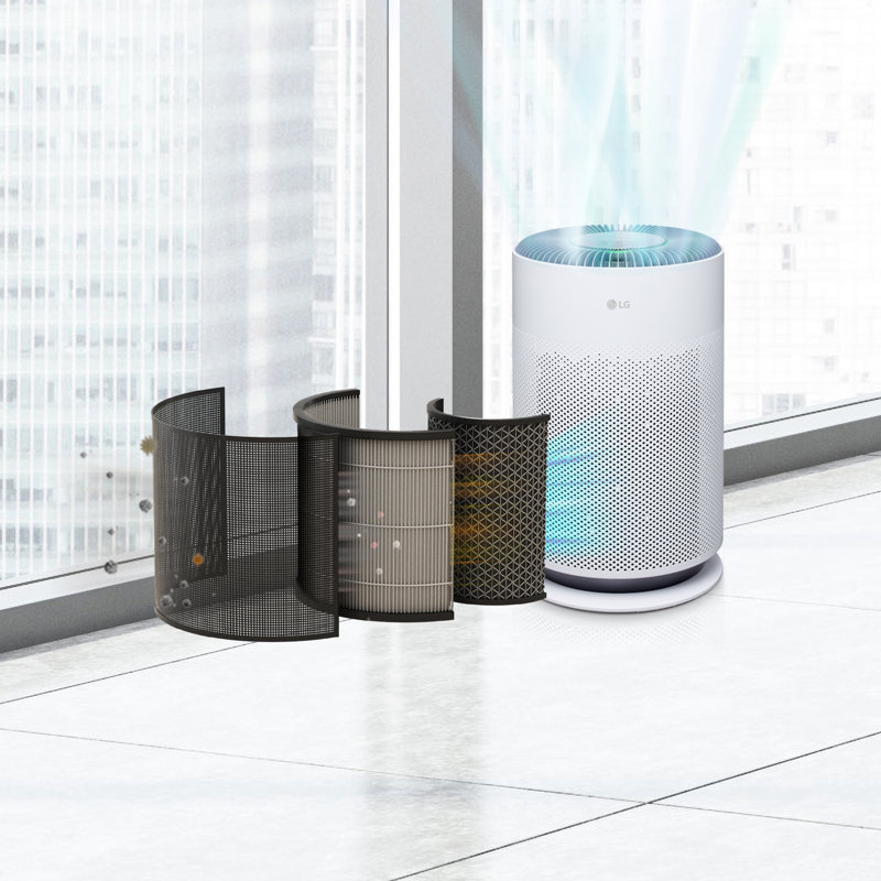 LG PuriCare 360 with NanoFiber True HEPA & Reviews | Wayfair LG PuriCare 360 with NanoFiber True HEPA & Reviews | Wayfair